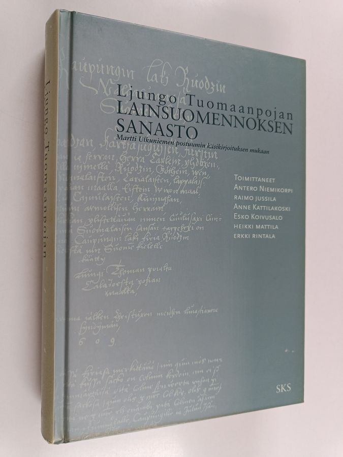 Ljungo Tuomaanpojan lainsuomennoksen sanasto