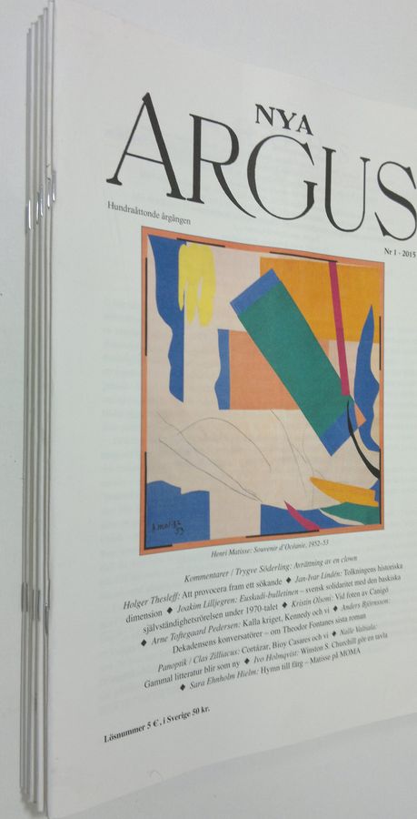 Nya Argus 1-12/2015 (numerot 7 ja 9 puuttuvat)