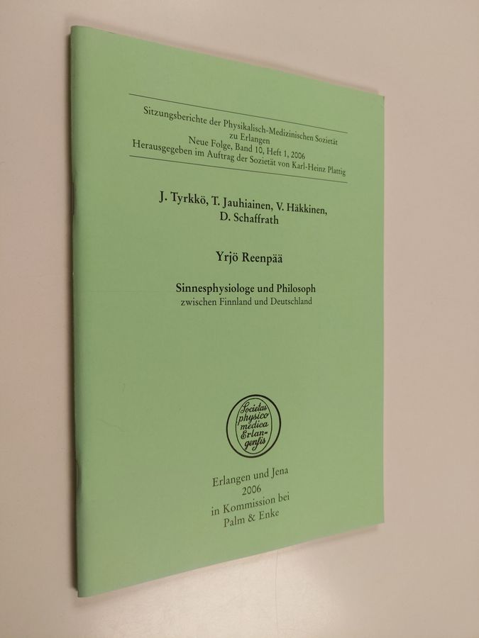Yrjö Reenpää - Sinnesphysiologe und Philosoph zwischen Finnland und Deutschland