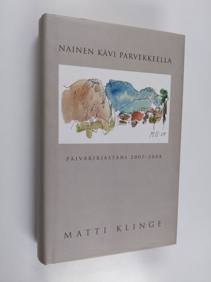 Nainen kävi parvekkeella