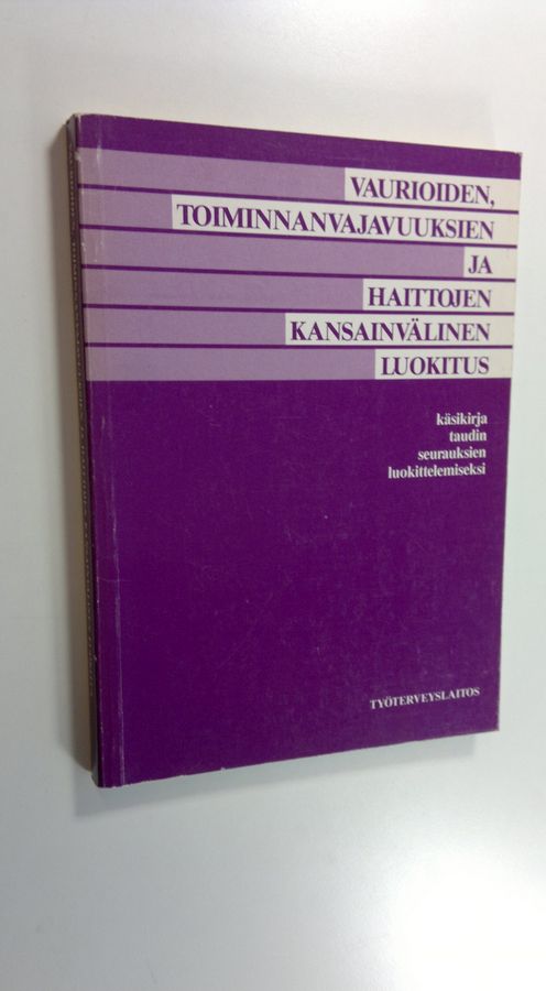 Vaurioiden, toiminnanvajavuuksien ja haittojen kansainvälinen luokitus