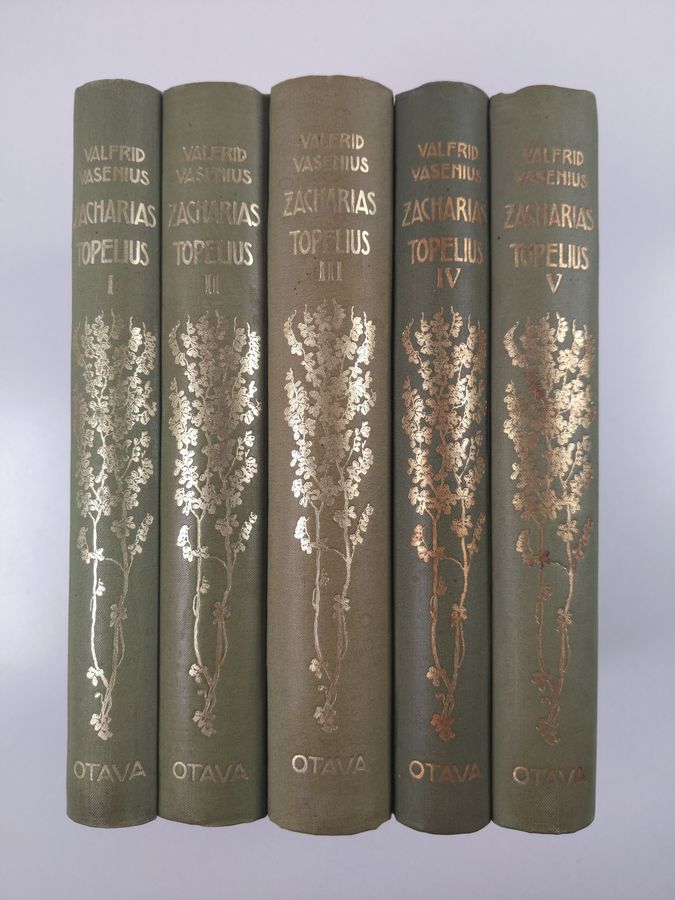 Valfrid Vasenius : Zacharias Topelius ihmisenä ja runoilijana 1-5 (osa 6 puuttuu)