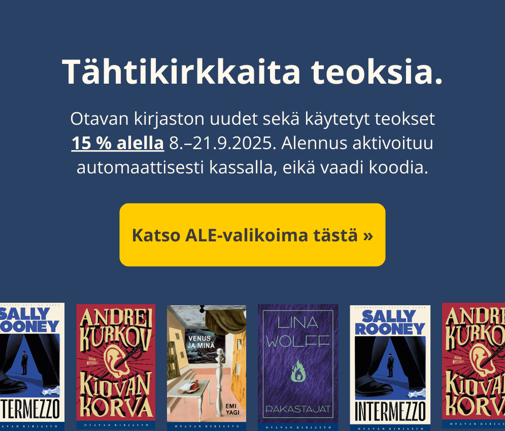Otavan kirjaston uudet sekä käytetyt teokset 15 % alella 8.-21.9.2025