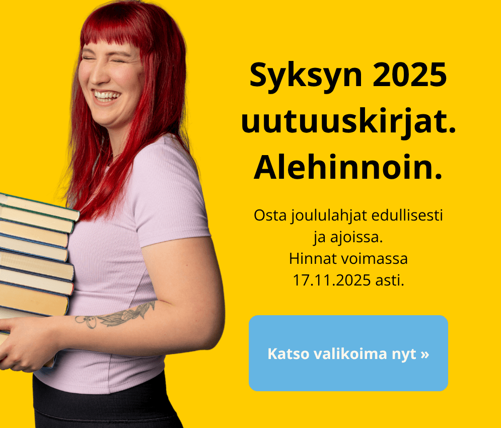 Syksyn 2025 uutuuskirjat alehinnoin