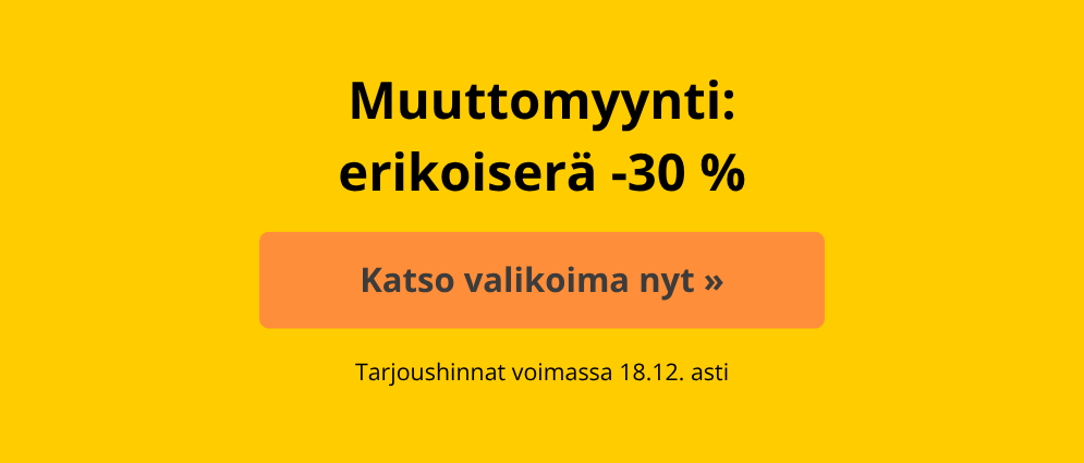 Muuttomyynti: erikoiserä -30 %