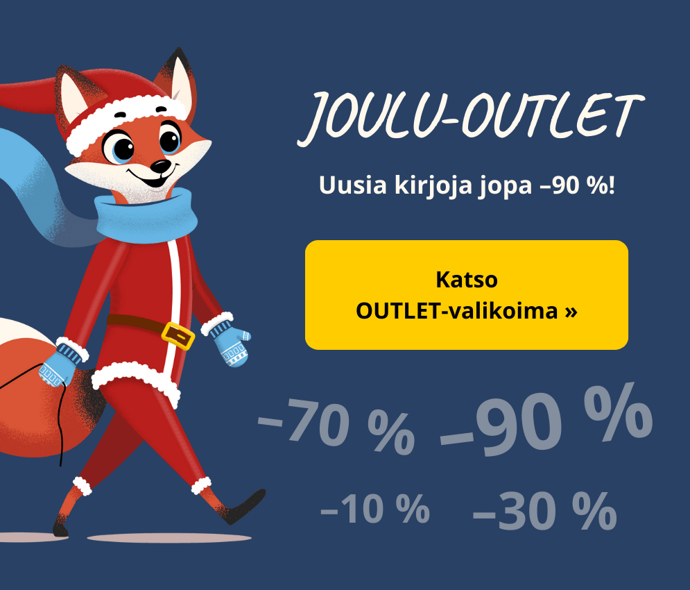 JOULU-OUTLET Uusia kirjoja jopa -90 %!