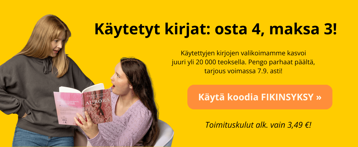 Käytetyt kirjat osta 4 maksa 3