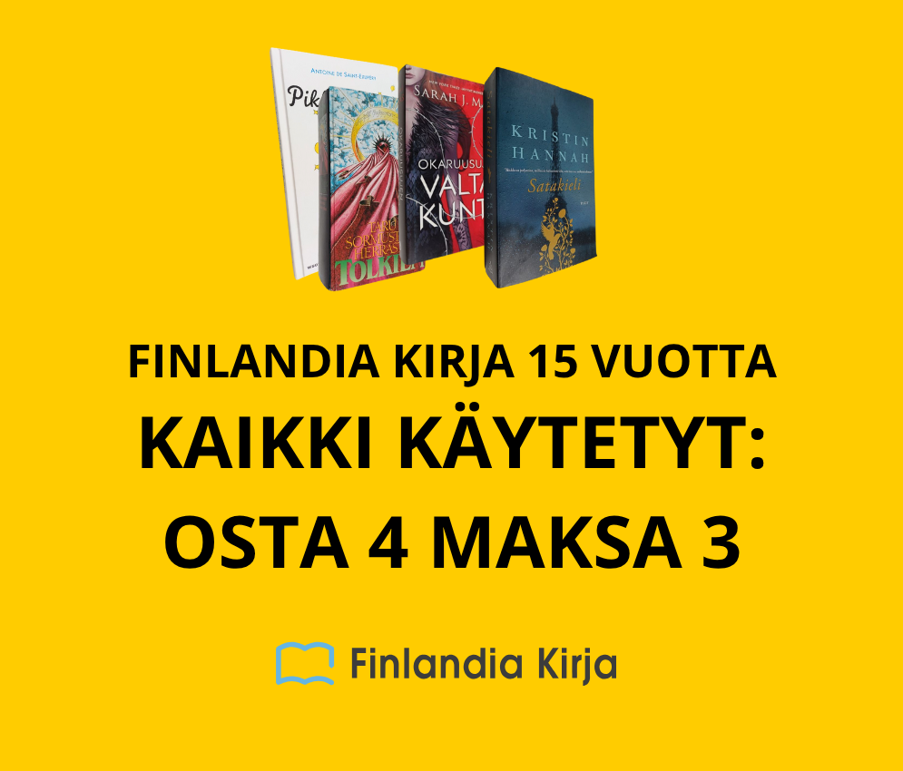 Maksa 3 osta 4 kaikista käytetyistä kirjoista