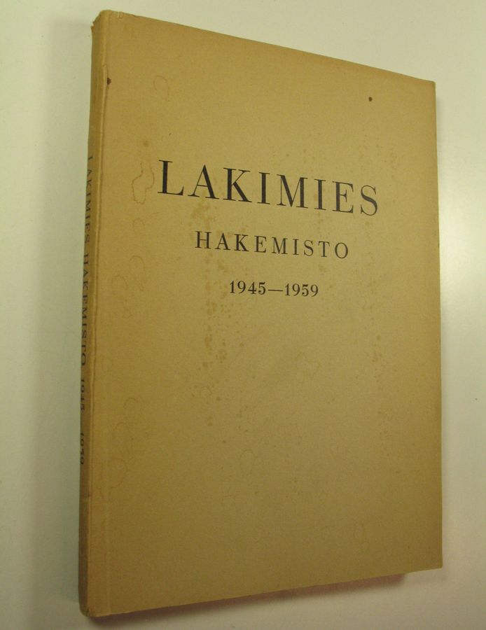 Lakimies : hakemisto 1945-1959