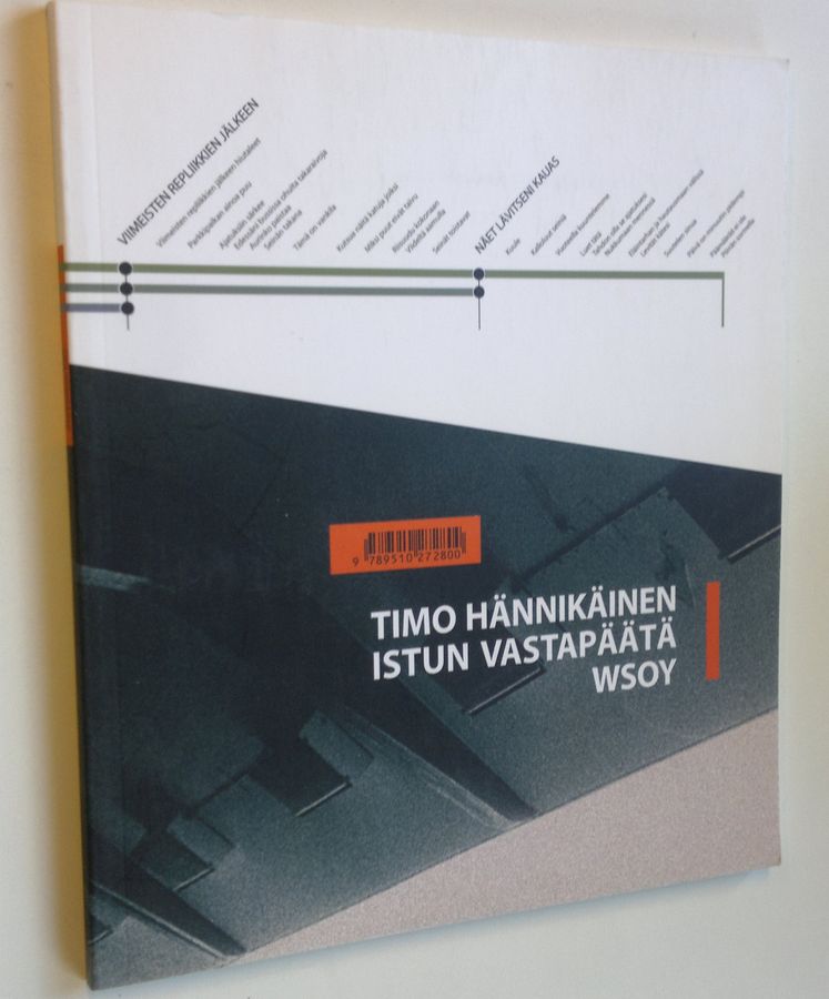 Timo Hännikäinen : Istun vastapäätä : runoja