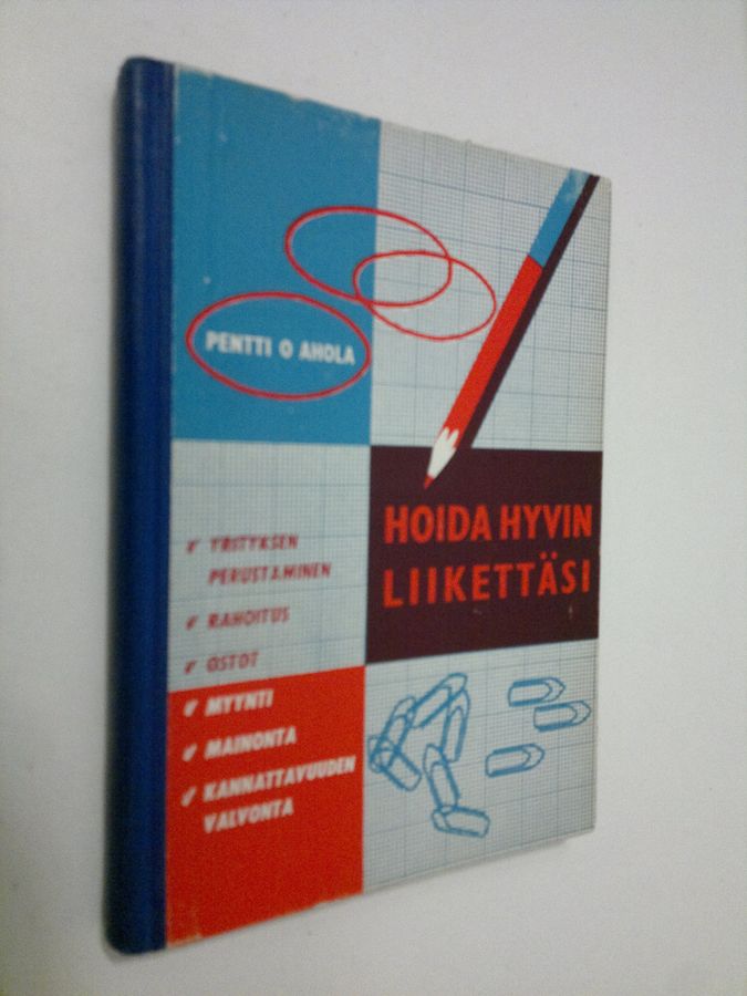 Pentti O. Ahola : Hoida hyvin liikettäsi : (yrityksen perustaminen, rahoitus, ostot, myynti, mainonta, kannattavuuden valvonta)
