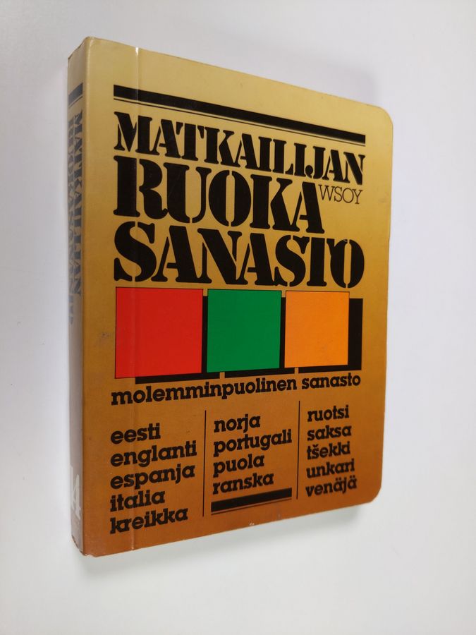 Matkailijan ruokasanasto : taskusanakirja