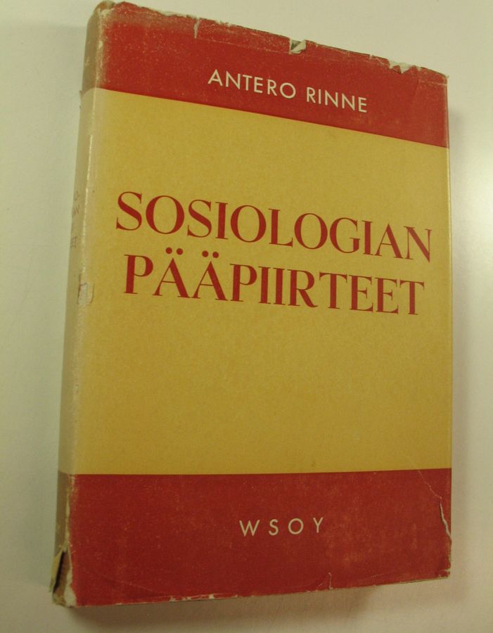 Antero Rinne : Sosiologian pääpiirteet