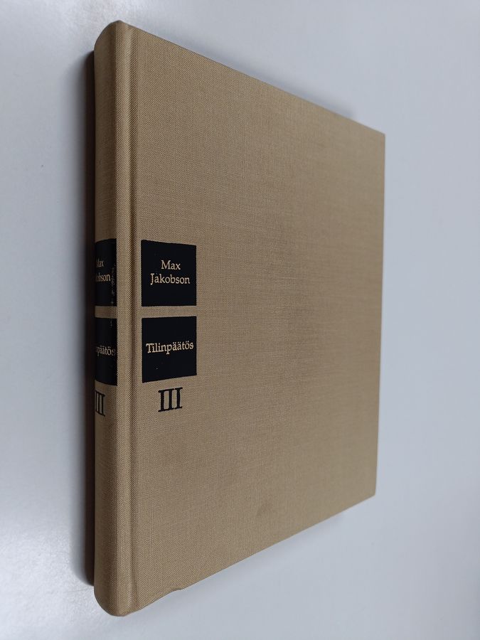 Max Jakobson : Tilinpäätös 3