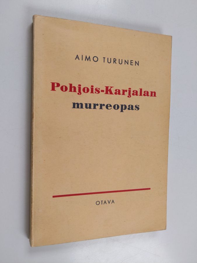 Aimo Turunen : Pohjois-Karjalan murreopas