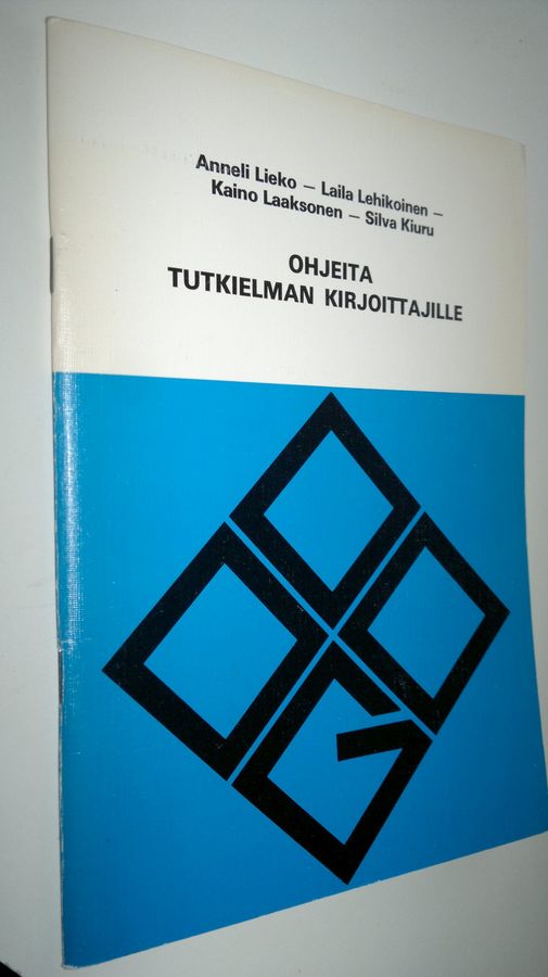 Anneli Lieko : Ohjeita tutkielman kirjoittajille