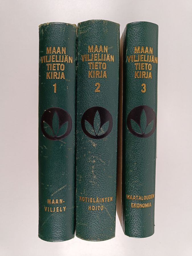 Ilmari (Toim.) Majaniemi : Maanviljelijän tietokirja 1-3 : Maanviljely ; Kotieläinten hoito ; Maatalouden ekonomia