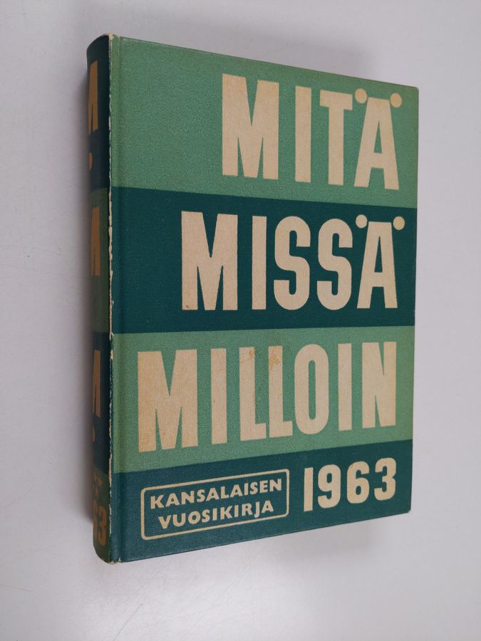 Mitä missä milloin 1963 : kansalaisen vuosikirja
