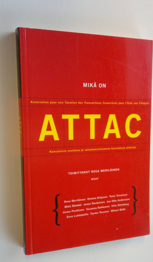 Rosa (toim.) Meriläinen : Mikä on Attac